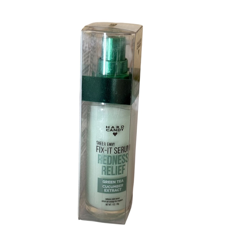 Hard Candy Fix-It Serum Redness Relief‎ Women 1oz Green New Green Tea Cucumber